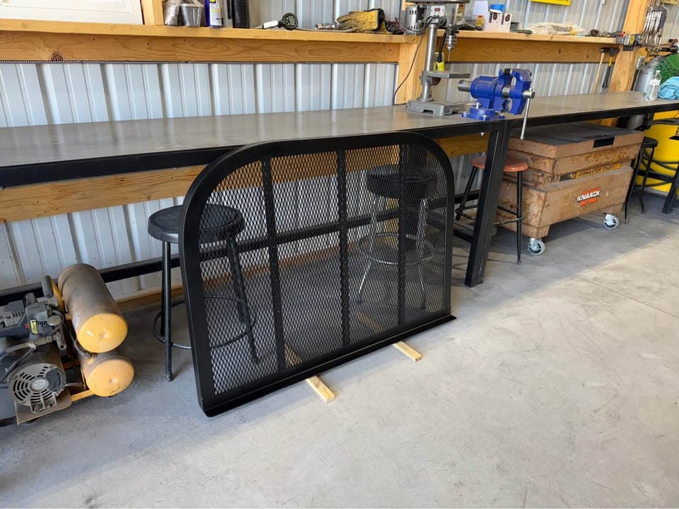 Custom window well cover fabrication in the GQ Fab shop